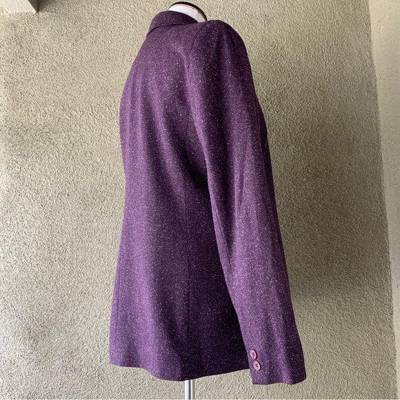 “Amanda Smith” Purple Heather Jacket size 8 - Picture 5 of 13